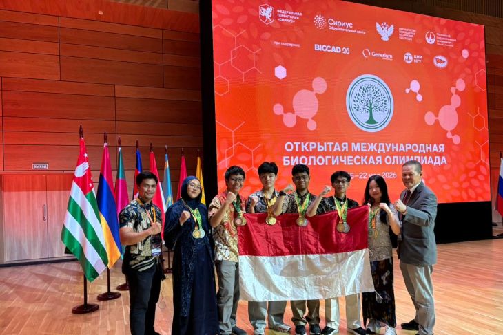 Tim Olimpiade Biologi Indonesia raih tujuh medali di OIBO 2026 Rusia