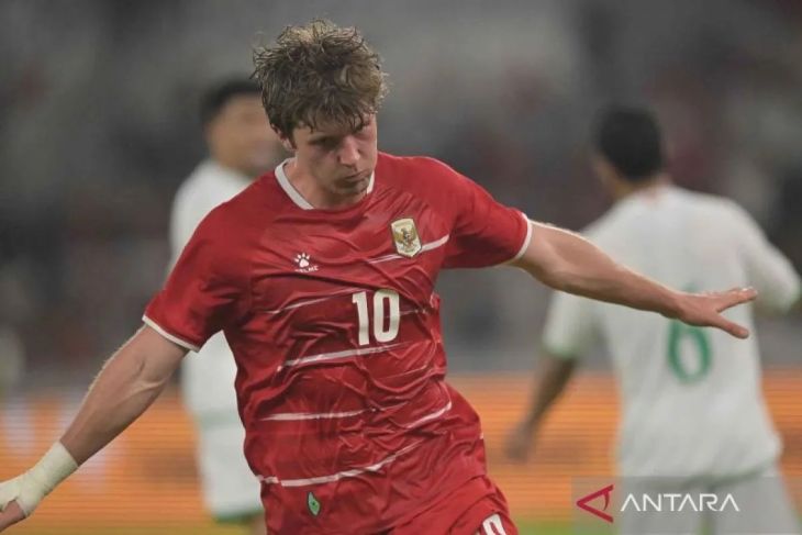 Babak pertama, Indonesia unggul 2-0 atas Oman