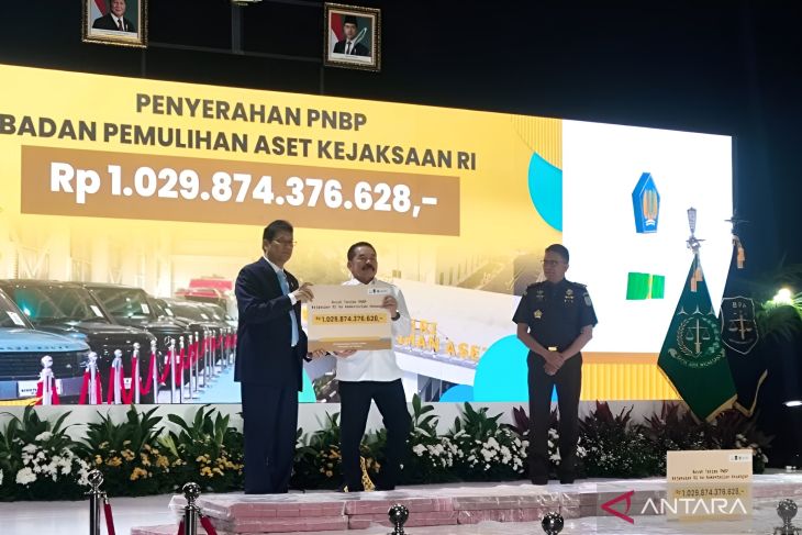 Kejagung serahkan Rp1,02 triliun hasil pemulihan aset ke Kemenkeu