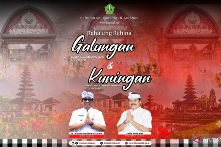 Bupati Tabanan: Hari Raya Galungan momentum untuk mempererat persatuan