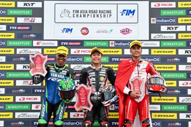 CBR Series melesat kencang, AHRT borong tiga podium di ARRC Motegi