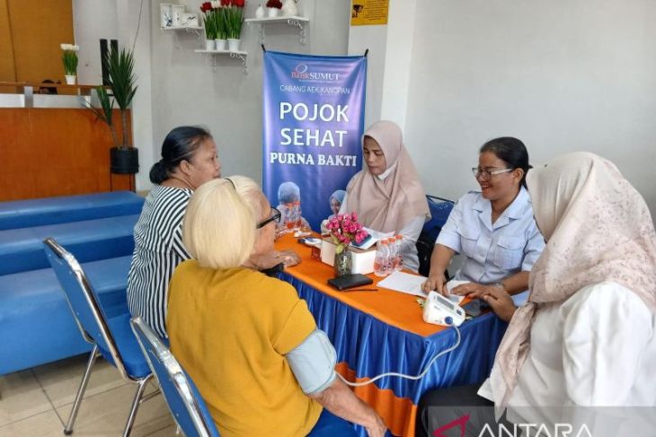 Program rutin nasabah pensiunan, Bank Sumut gelar pojok sehat