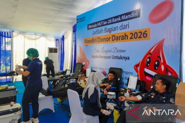 Bank Mandiri Regional Bali Nusra gandeng nasabah donorkan darah