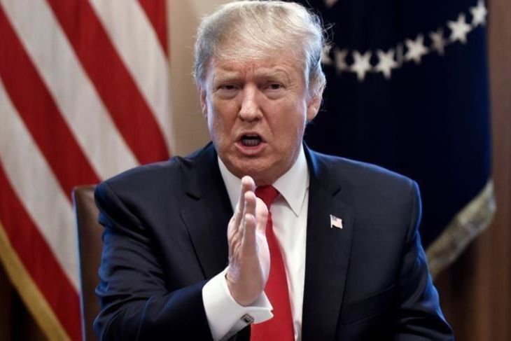 Trump ngotot berpidato saat Hari Kemerdekaan di tengah badai petir