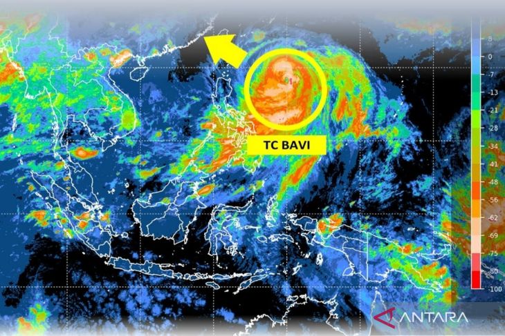 Siklon Bavi bergerak ke barat laut memicu angin-gelombang tinggi