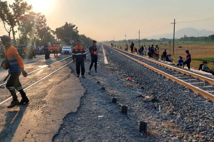 Perjalanan KA Ranggajati terganggu dampak kecelakaan di Nganjuk