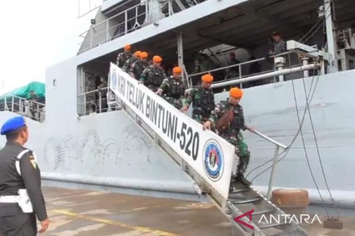 Danlanud Soewondo sambut 450 prajurit Satgas RI-PNG bertugas di Papua