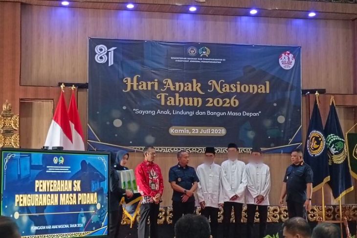 Sebanyak 65 anak binaan LPKA Blitar terima remisi Hari Anak Nasional
