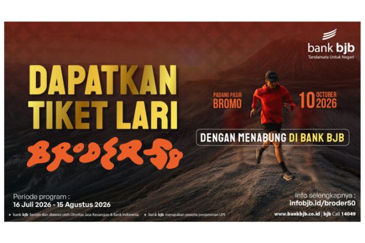 Taklukkan Padang Pasir Bromo, raih tiket BRODER50 cukup dengan menabung di Bank BJB