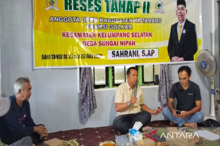 Anggota DPRD Kotabaru Reses tahap II di Sungai Nipah