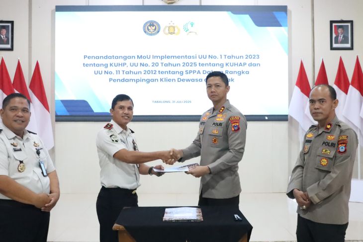 Polres Tabalong - Bapas Amuntai kerja sama implementasi KUHP, KUHAP dan SPPA