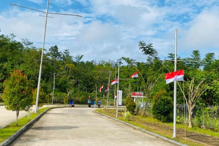 Sebanyak 3.000 bendera Merah Putih berkibar di perbatasan Jagoi Babang Bengkayang