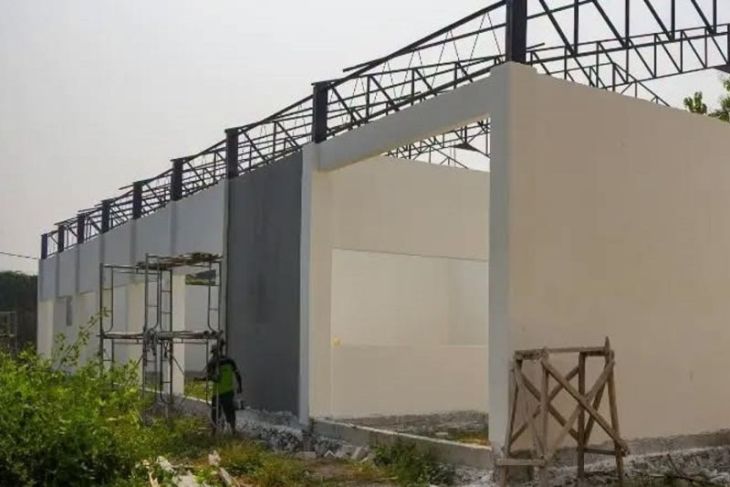 Empat gerai Koperasi Kelurahan Merah Putih Kota Madiun proses dibangun