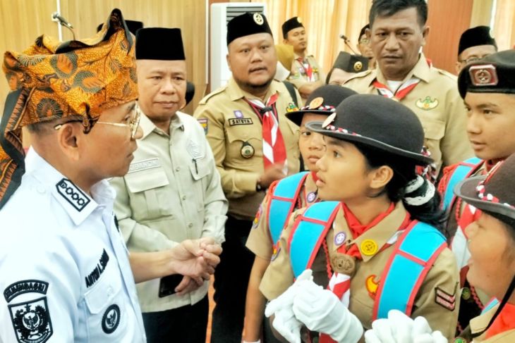 38 anggota Penggalang Pramuka Simalungun diberangkatkan ke Cibubur ikuti Jamnas 2026