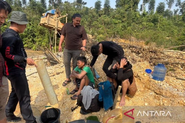 Polres Merangin tangkap dua pelaku PETI di lahan milik pemerintah