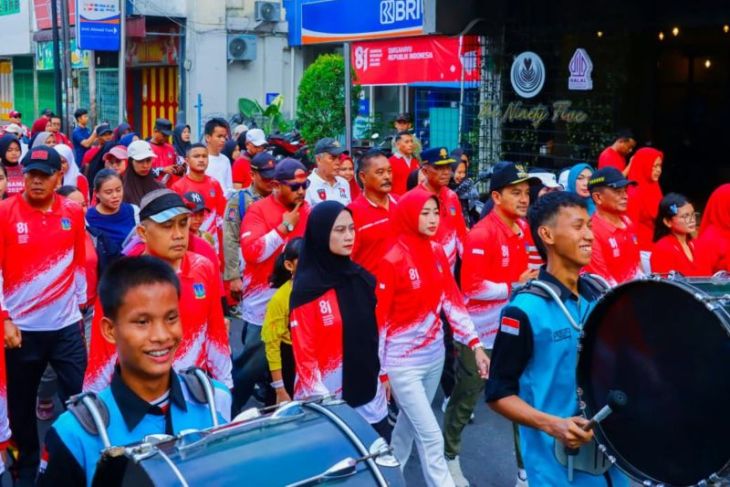 Ribuan warga Tebing Tinggi meriahkan Semarak HUT RI ke-81