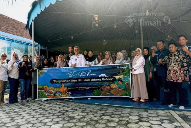 PT Timah latih UMKM Bangka Barat olah ikan dan udang jadi produk bernilai tinggi
