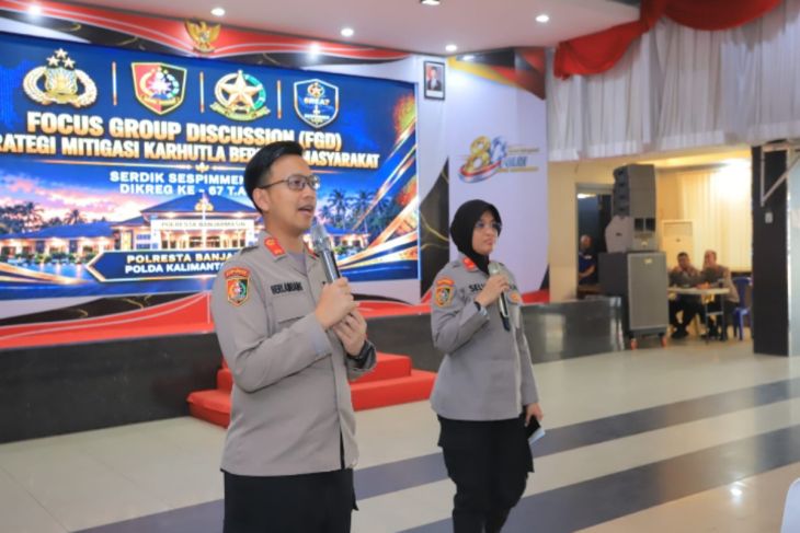 Serdik Sespimti-Sespimmen Polri Kaji Mitigasi Karhutla di Banjarmasin