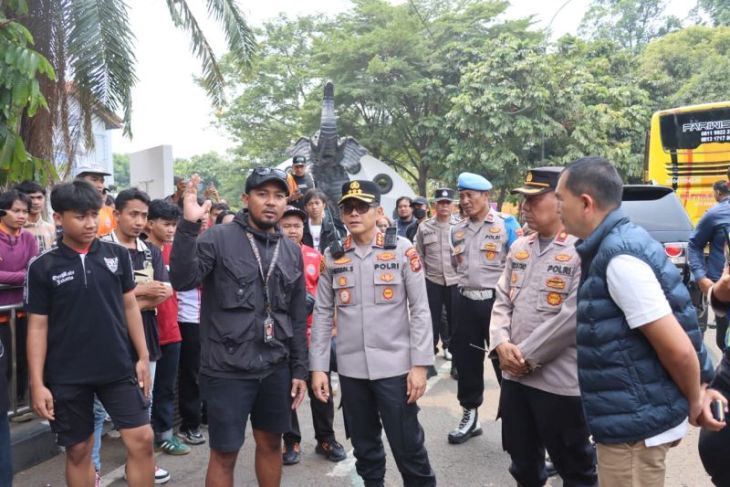 Jelang laga Persija vs Persib, Polres Tangerang jaga sejumlah titik