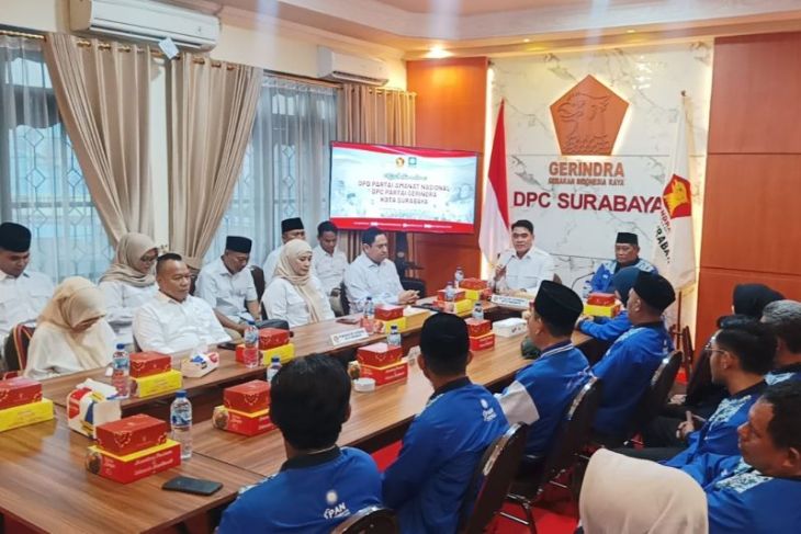 Gerindra Surabaya terima pengurus PAN, pererat hubungan politik