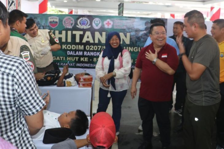 Baksoskes TNI di Pematangsiantar beri pelayanan kesehatan ini
