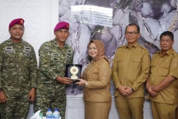 PLT Bupati Langkat Terima audiensi Batalyon 8 Marinir Harimau Putih