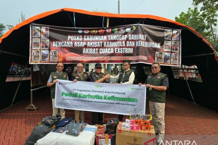 PT Pegadaian Salurkan 50 Unit Bantuan untuk Petugas pemadaman Karhutla