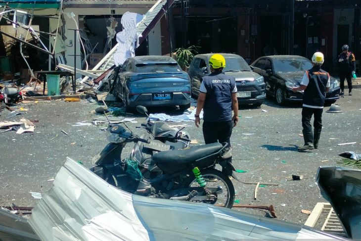 Ada ledakan di Ruko San Antonio Surabaya, lima orang jadi korban