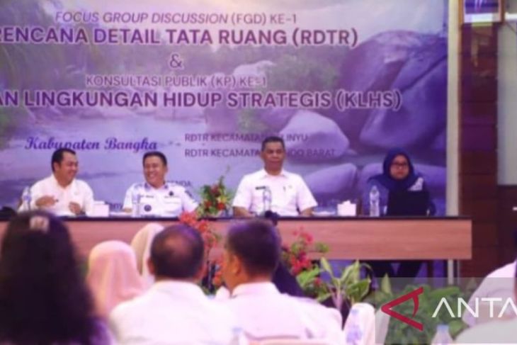Pemkab Bangka rancang kawasan perkotaan di dua kecamatan
