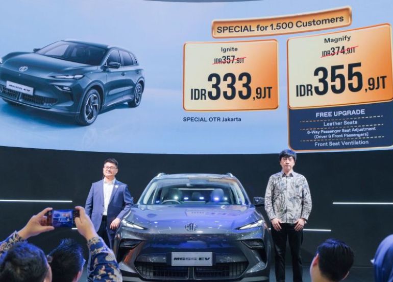 MG S5 EV dipasarkan dengan harga mulai Rp357,9 juta