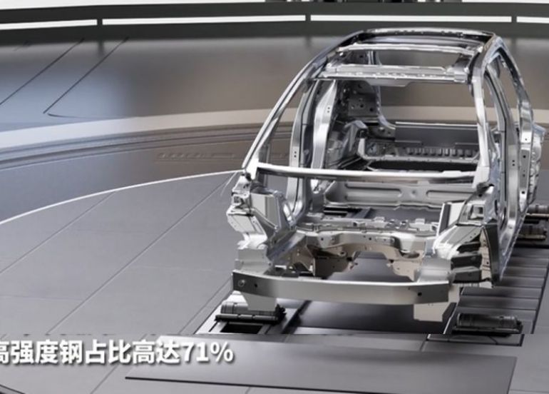 Aion tutupi struktur bodi UT menggunakan 71 persen material dari baja