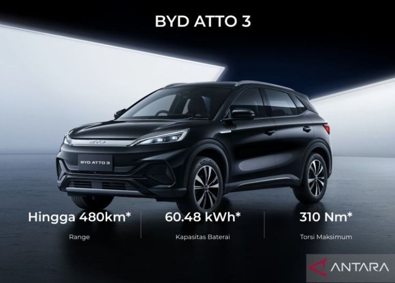 BYD Atto 3 generasi baru segera meluncur dengan flash charging