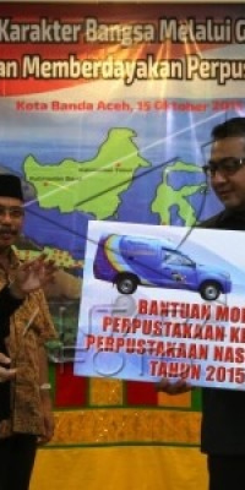 bantuan mobil perpustakaan keliling antara news aceh