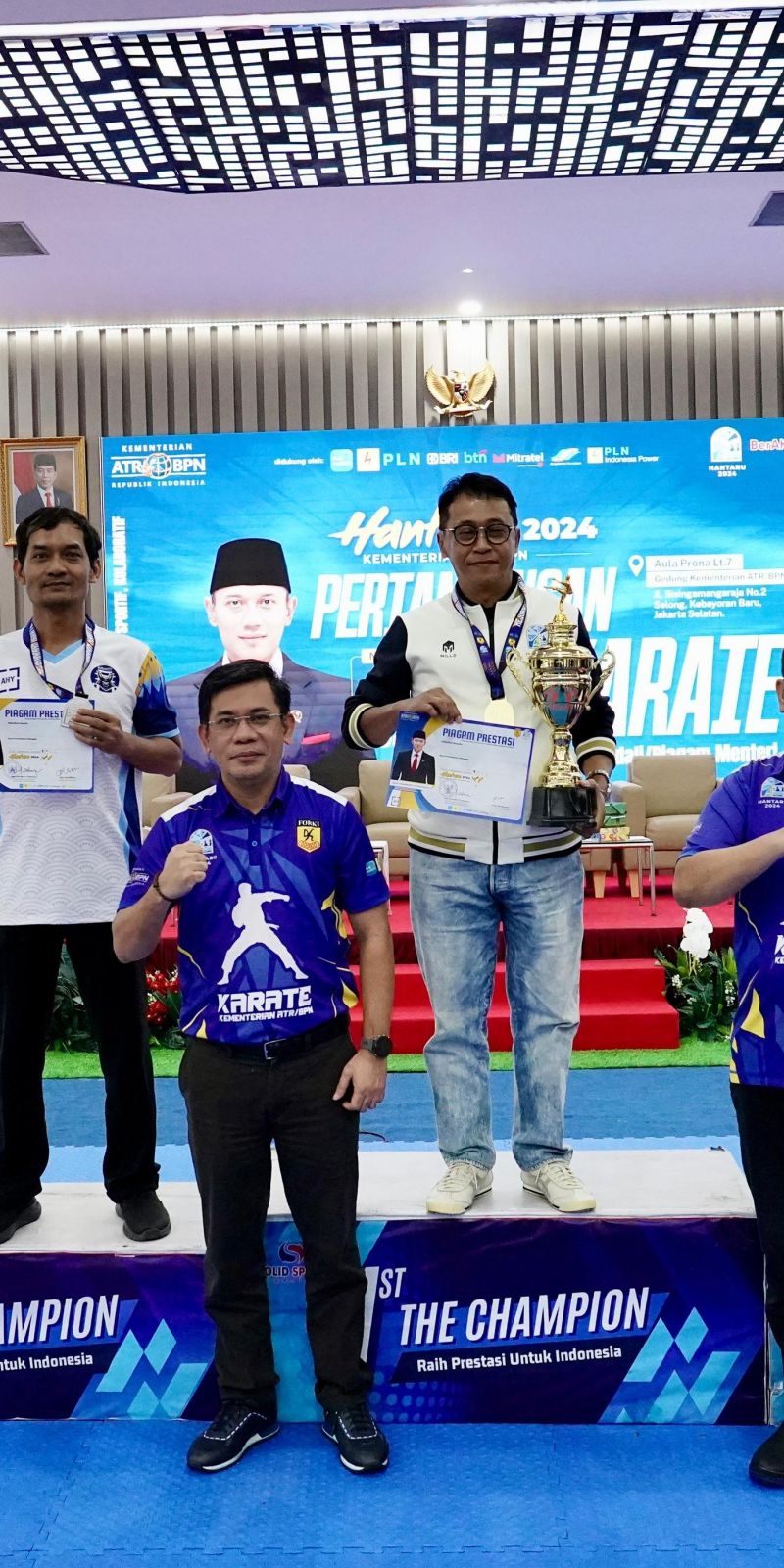 main slot BPN Jawa Tengah juara umum Karate HANTARU 2024