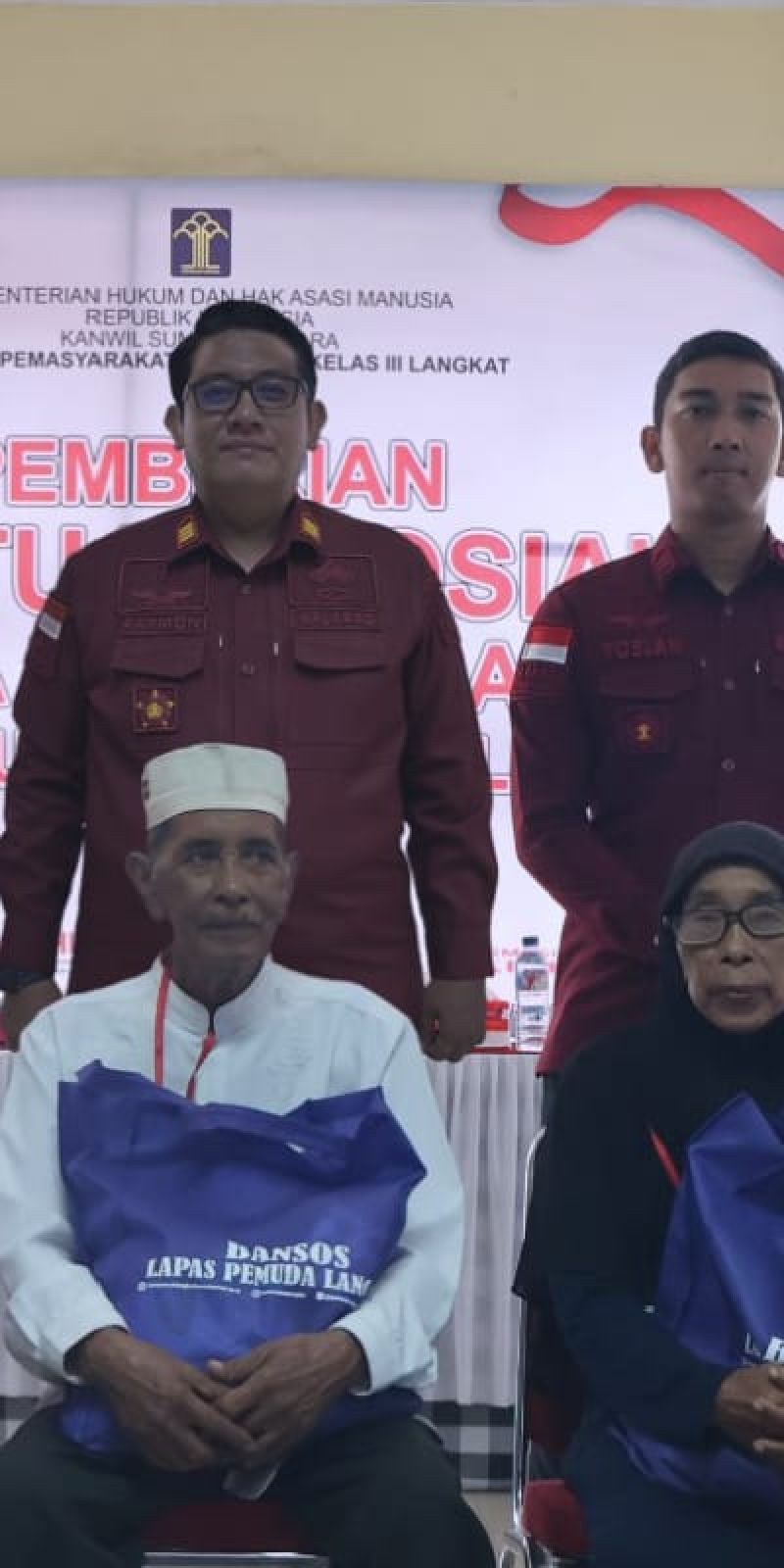 Lapas Pemuda Langkat beri sembako pada keluarga warga binaan