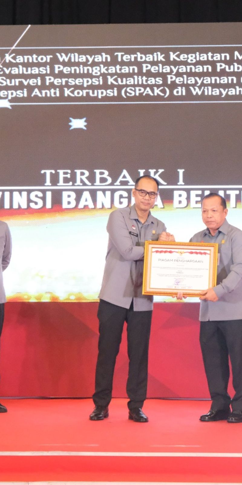Kemenkumham Babel sabet tiga penghargaan dari Badan Strategi Kebijakan Kementerian Hukum