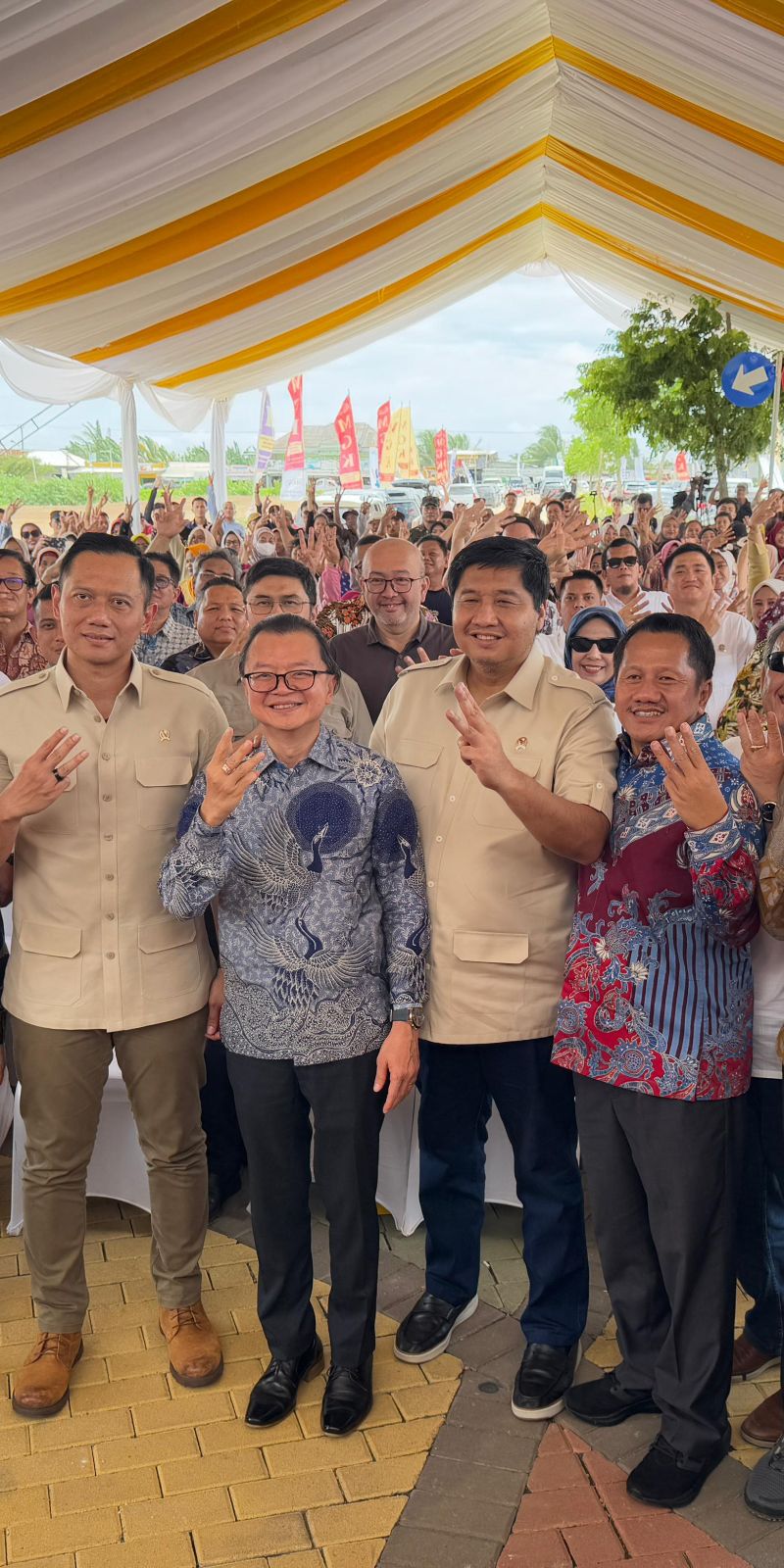 Menko AHY dan Menteri Ara puji hunian hijau di perumahan MGK Serang