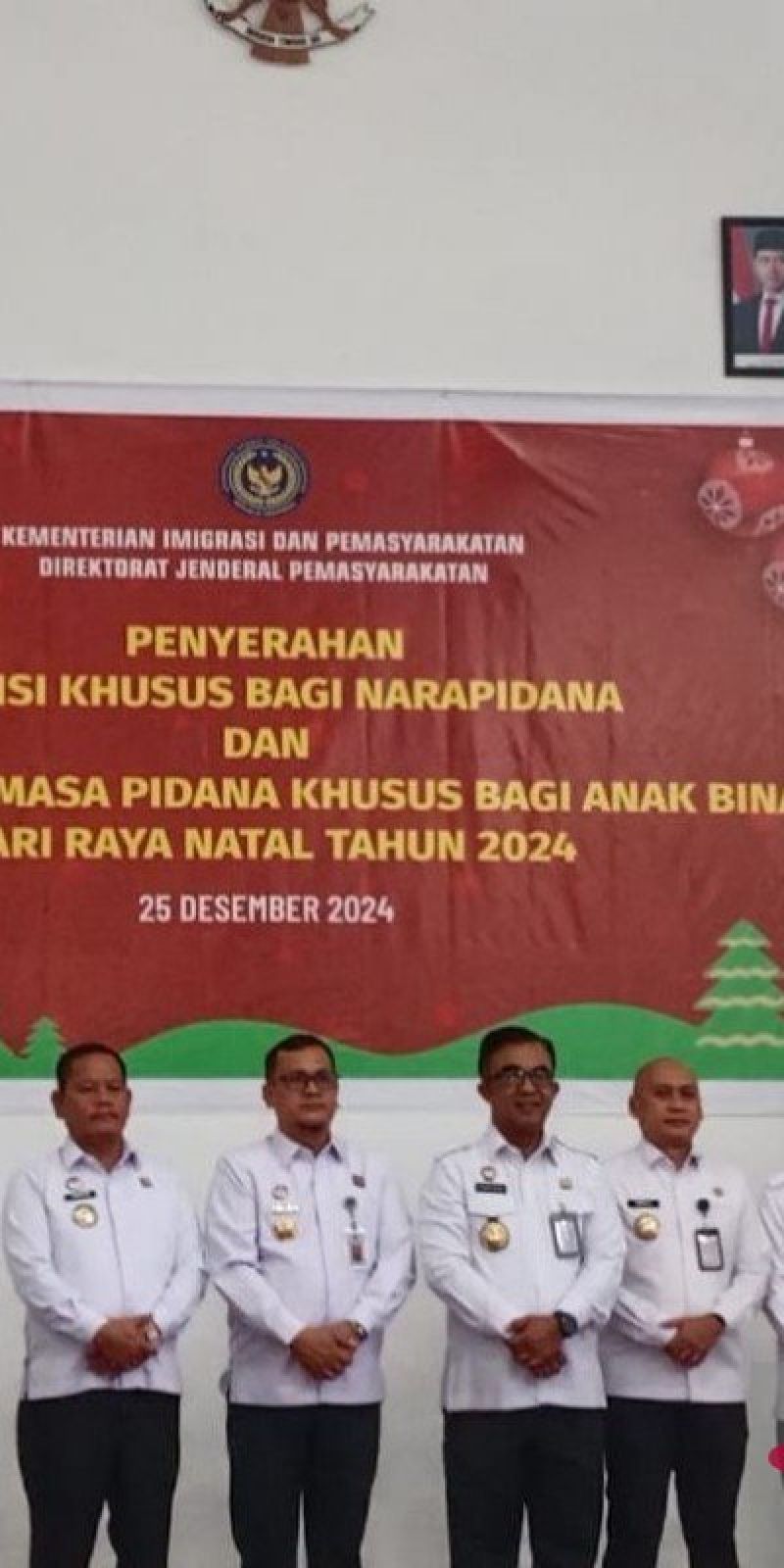 Dua narapidana korupsi di Lapas Kelas I Medan dapat remisi khusus Natal