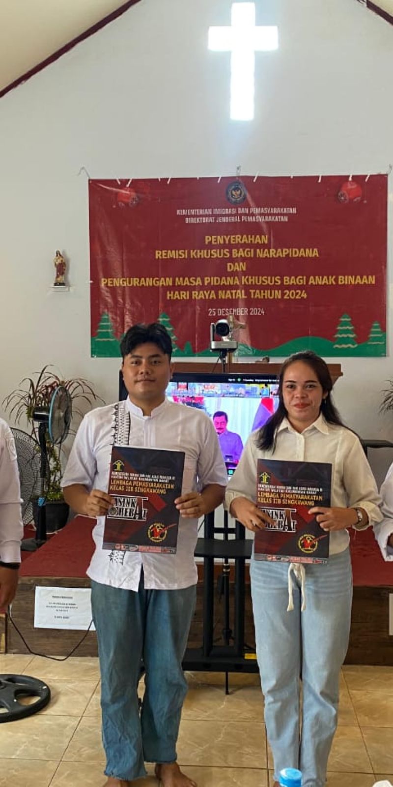 49 narapidana Lapas Singkawang terima remisi khusus Natal 2024