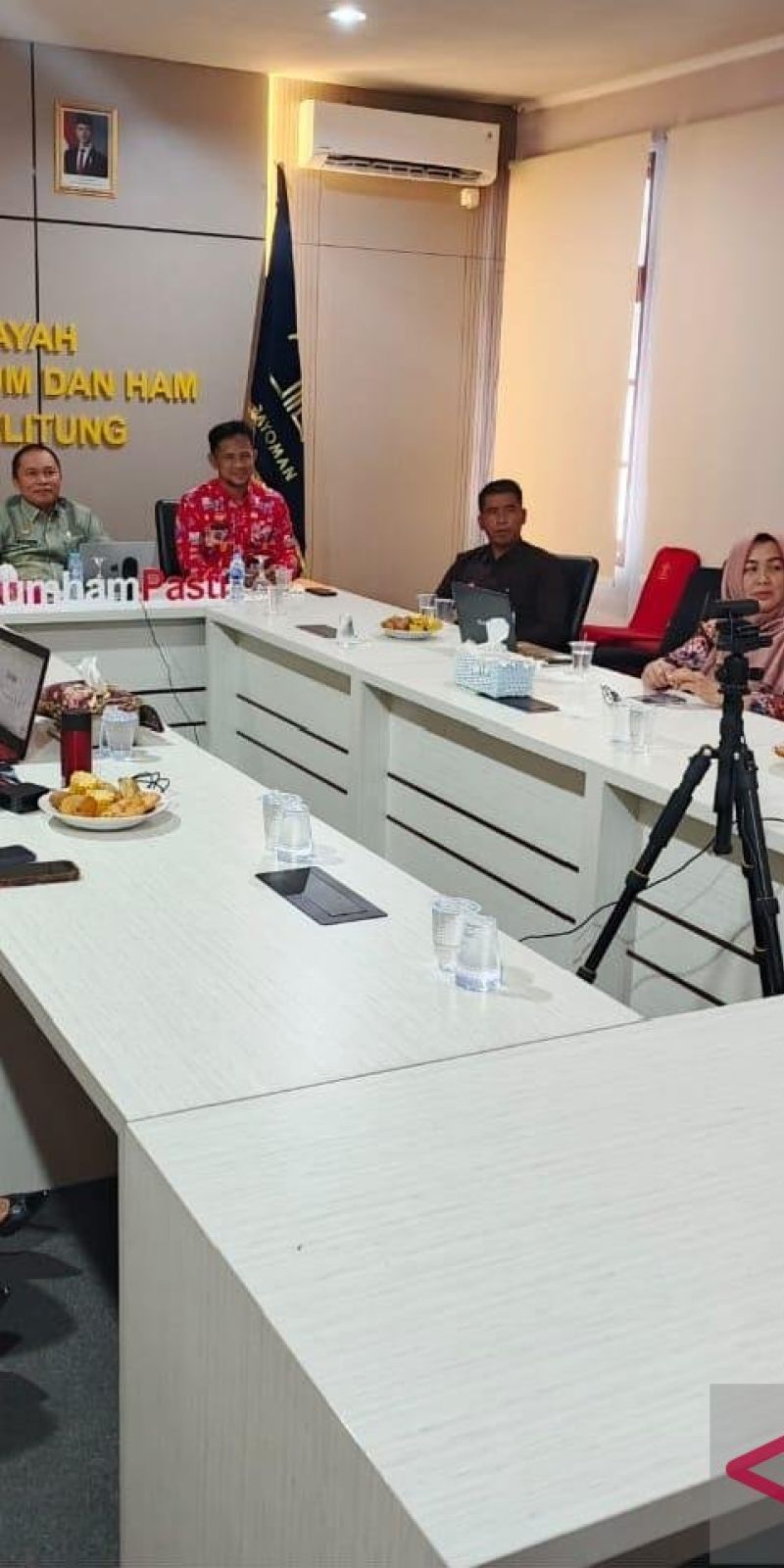 Kanwil Kemenkum Babel ikuti rapat penilaian desa sadar hukum