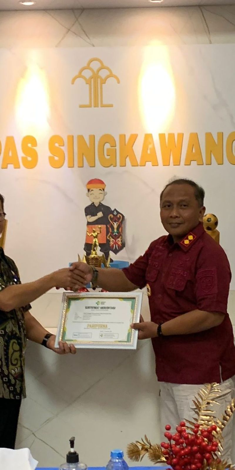 Klinik Lapas Kelas IIB Singkawang raih akreditasi paripurna