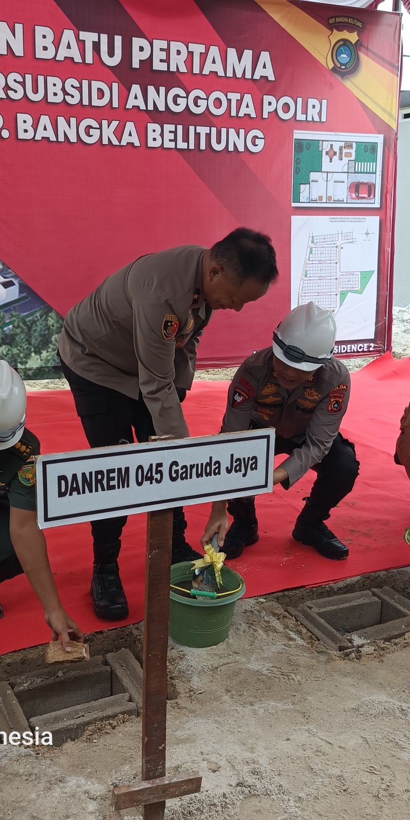 Polda Babel ground breaking perumahan subsidi untuk ratusan anggota