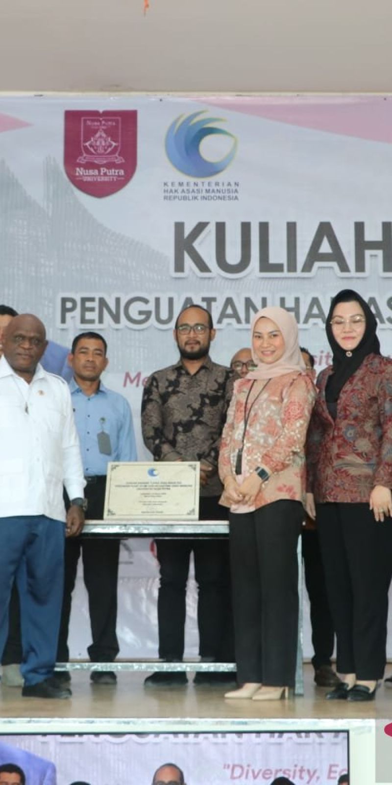 Menteri HAM resmikan Pusat Studi Hukum dan HAM di Universitas Nusa Putra