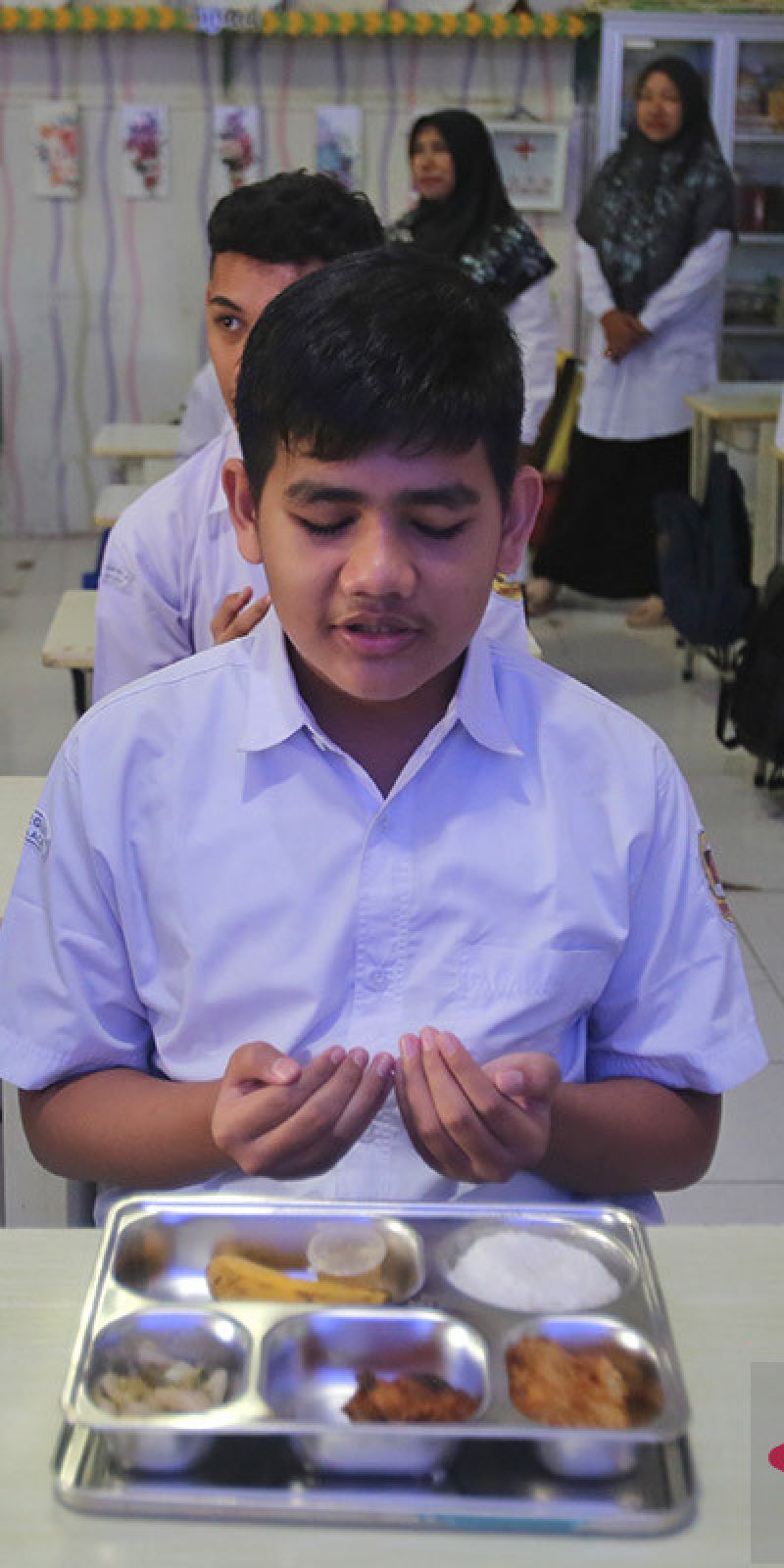 FOTO - Pendistribusian makanan bergizi gratis di MTsN