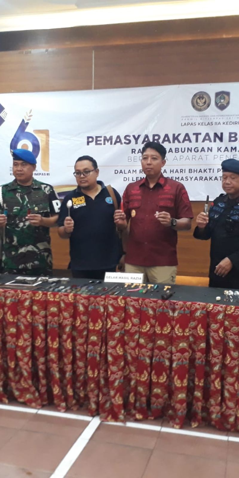 Lapas Kediri Jatim sita sejumlah barang larangan dari warga binaan