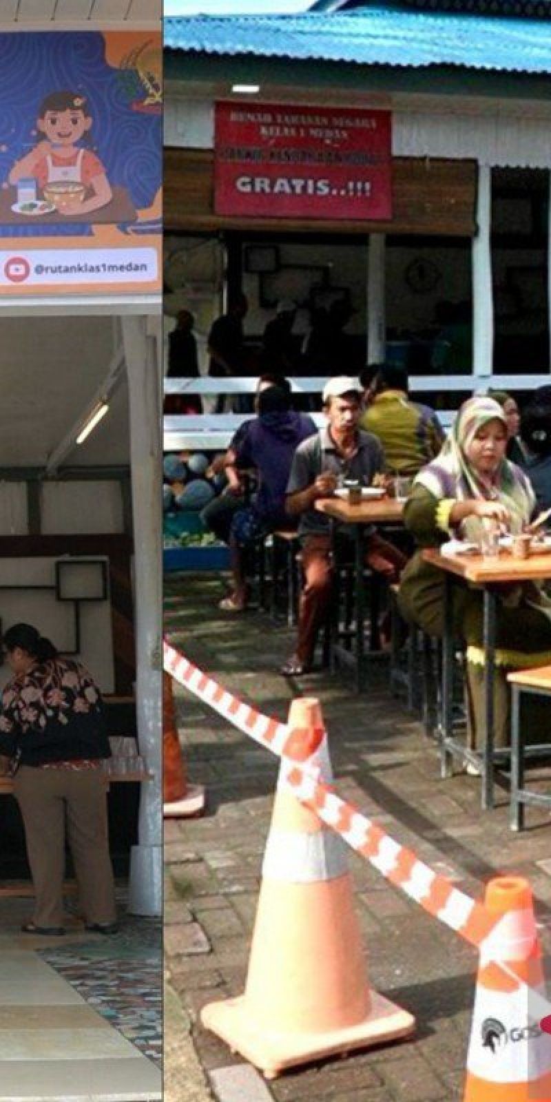 Rutan Kelas I Medan gelar kegiatan makan gratis bagi masyarakat