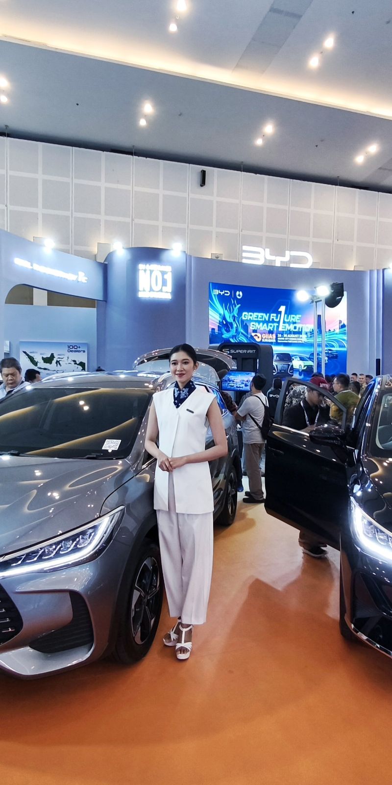 rumus tembak ikan BYD penuhi kebutuhan mobil listrik keluarga Jatim di GIIAS Surabaya