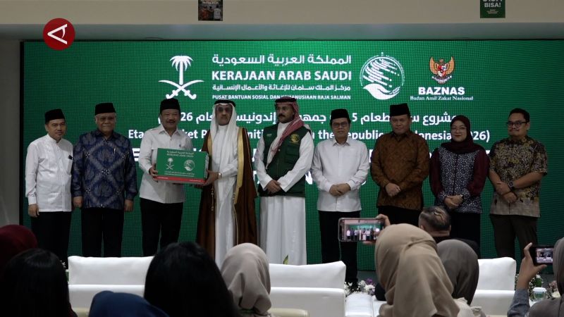 Baznas RI terima bantuan pangan Rp7 miliar dari Arab Saudi