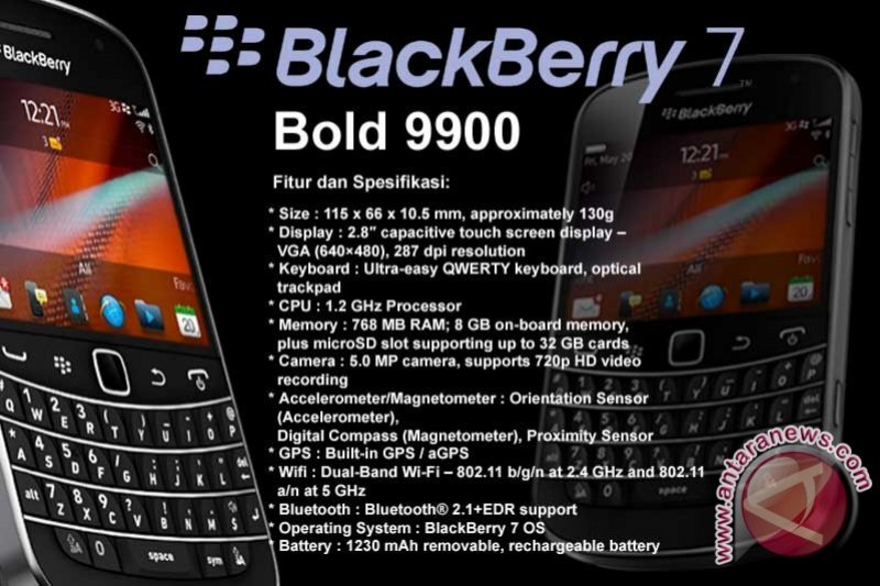 Blackberry Bold 9900 Hadir Di Indonesia Antara News