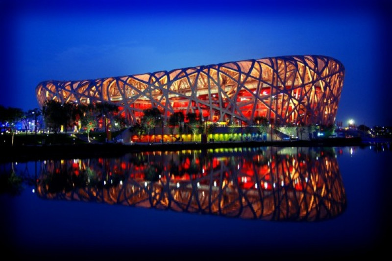 "Fun Walk" WNI promosikan Asian Games di Stadion Olimpiade Beijing